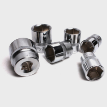 1 2 Series Chrome Vanadium Steel Metric CR-V Mirror Socket Wrench 8-32MM6 Angle Hexagon Short Sleeve