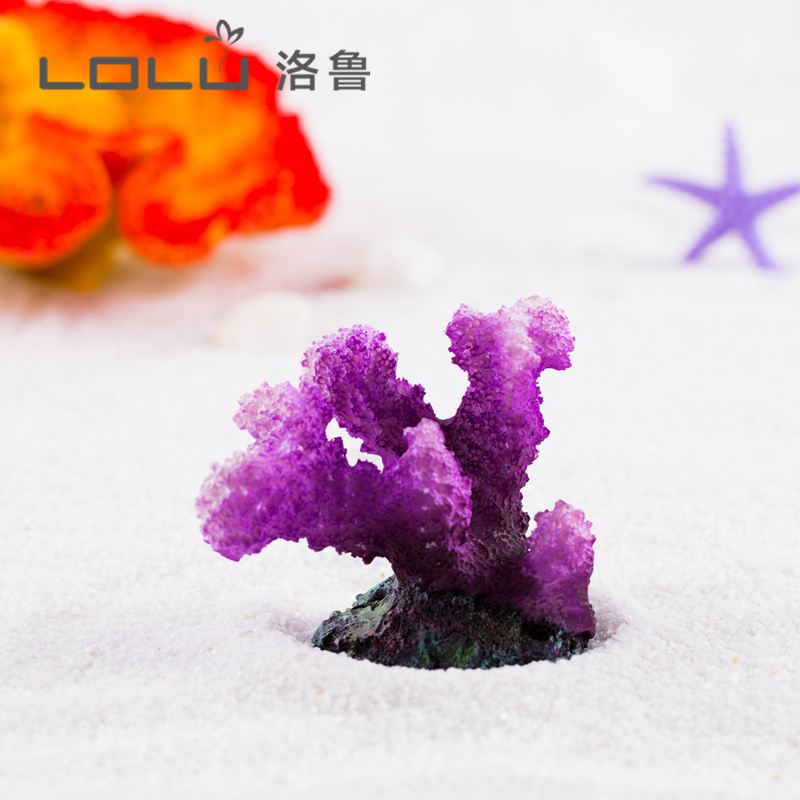 Luolu Vase Fish Tank Landscaping Decoration Fake Coral Resin Coral Mediterranean Decoration Home Furnishings