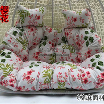 Double basket cushion birds nest swing chair cushion cradle hammock extra thick removable wash chair cushion