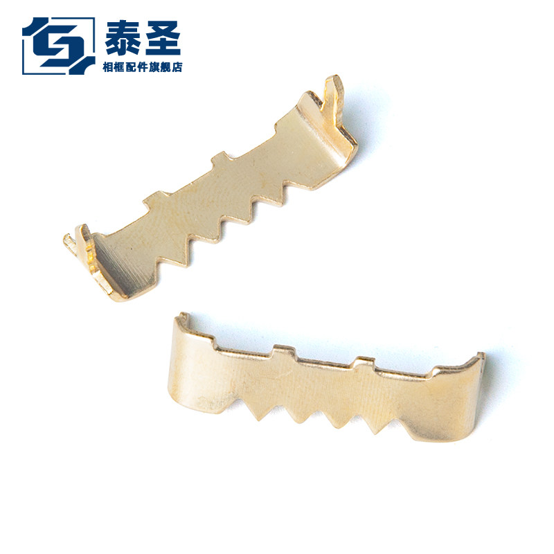 Tai Sacred Photo Frame Hardware Back Panel Accessories Gold Cover Edge Nails No Need Screw Frame Serrated Decoration Wall-mounted Hook