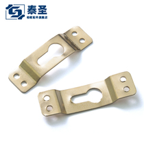 Gold and silver four eyes dark hanging cross stitch hardware adhesive hook Chinese painting frame decoration painting frame decoration hanging ring 100