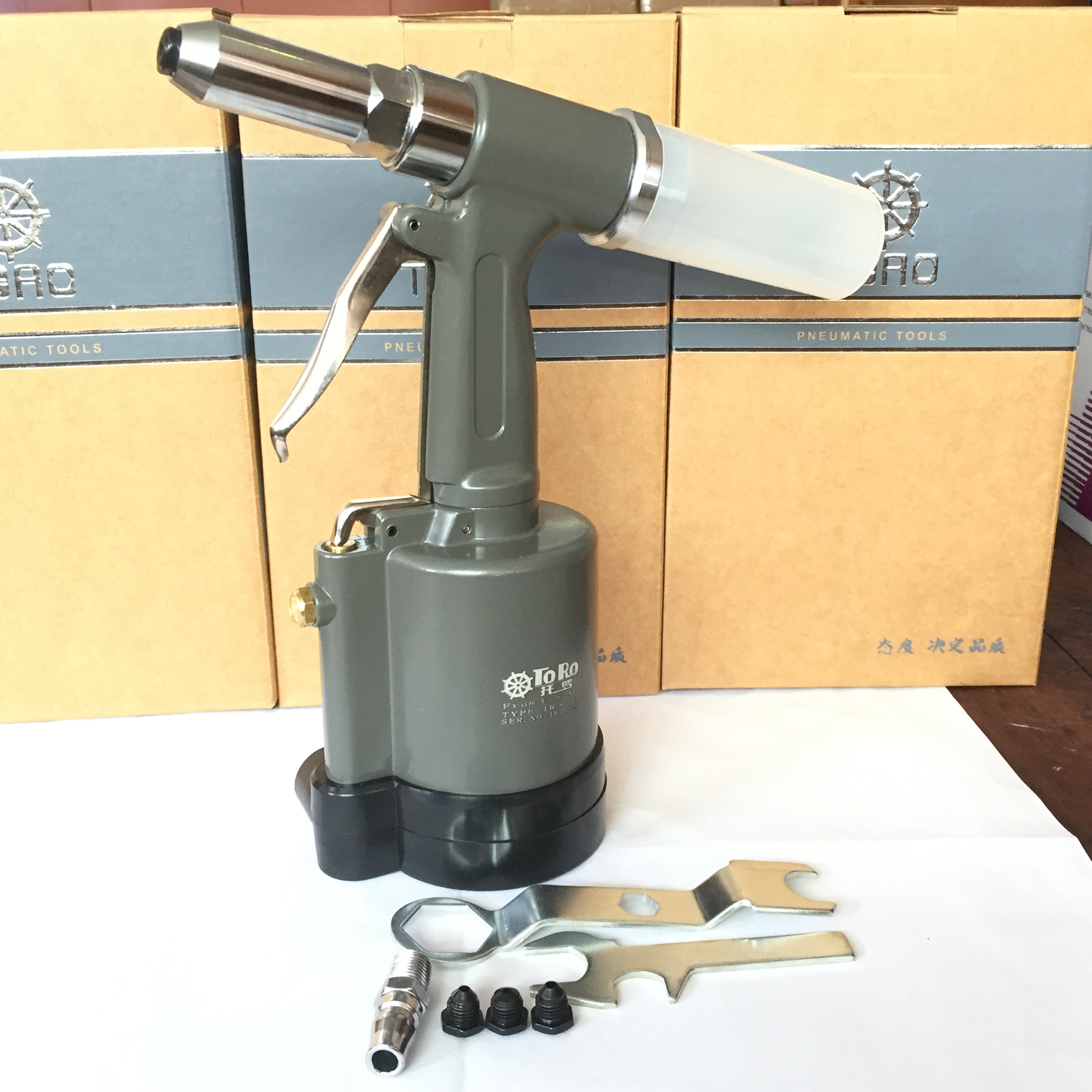Trust Roo TR-8500 Pneumatic Pull Nail Gun Pull Riveting Gun Cramp Core Rivet Gun Industrial Grade Hydraulic Three-Claw Rivet Gun