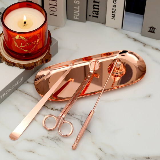 Aromatherapy candle scissors tool candle extinguishing cover fire extinguishing hook ignition stick igniter charging candle extinguishing hook fire extinguisher set