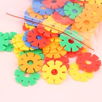 Snowflake Children Experience Bulk 100 Slices Baby Jigsaw Puzzle Toy Hands-on Brain Puzzle Collab