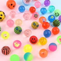 32 32 45 of 45 Elastic Balls Children Twist Egg Machine Toy Small Bounce Oak Bouncer Ball Solid Big Number Watermelon Jump Ball