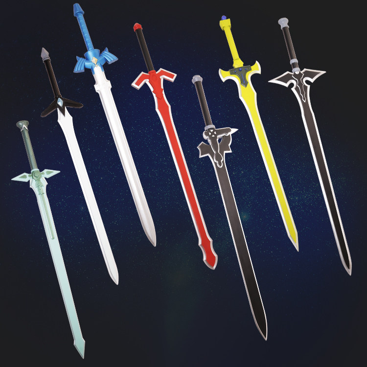 cosplay sword action Perimeter Martial Arts Performance Props Soldiers PU Soft Glue Emulation Arms Children Toy Models 