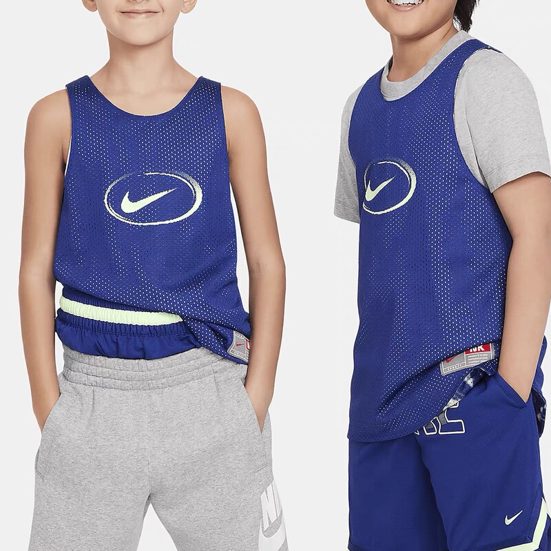 Jiajia Genuine Children's Sleeveless Vest, Reversible, Hollowed-Out, Breathable Vest for Basketball, Sports, and Running Fn8348 Jiajia Genuine Children's Sleeveless Vest, Reversible, Hollowed-Out, Breathable Vest for Basketball, Sports, and Running Fn8348