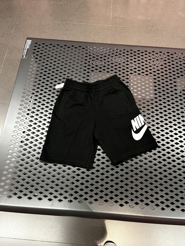 Jiajia Genuine Nike Nk Children's Boys and Girls Terry Shorts Summer Thin Five-Point Shorts with Large Hook Print Fv3366