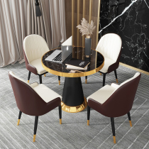 Sales office for talks table and chairs Combined brief modern hotel lobby office reception sofa Sales Department One table Four chairs