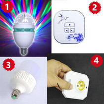 Wireless remote control alarm bulb bathing place club foot bath remote reminder emergency sound and light watch pager