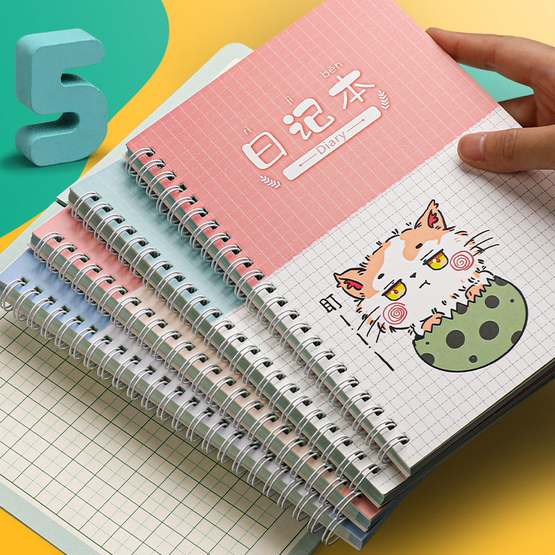 2 Honda character day note book children elementary school children stationery writing week notes Benko thread ring cartoon cute language pane book job this notepad a5 minimalist coil book 