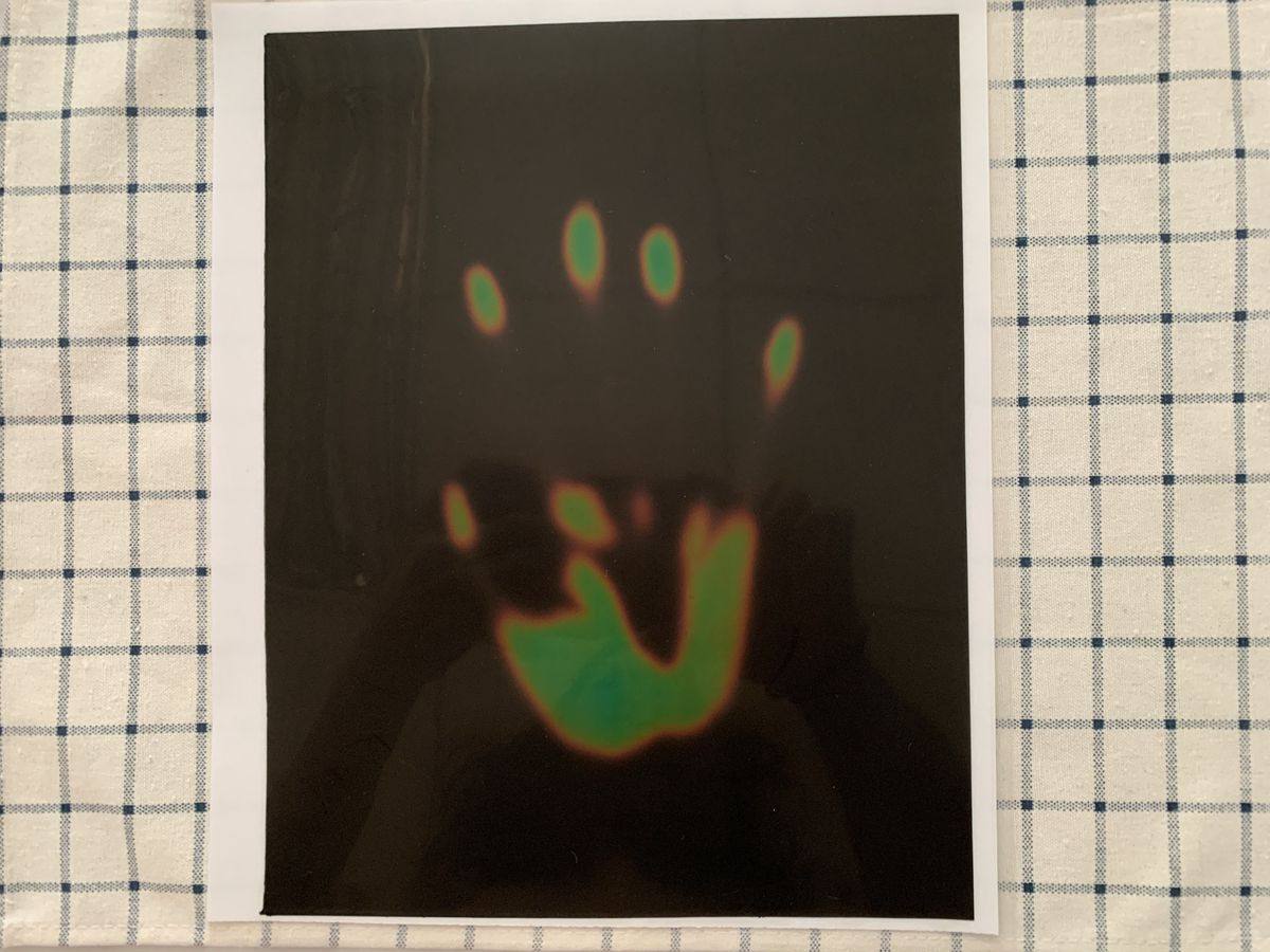 6色变液晶温度贴片 学生科学实验 启蒙探索教具 手掌热成像 背胶