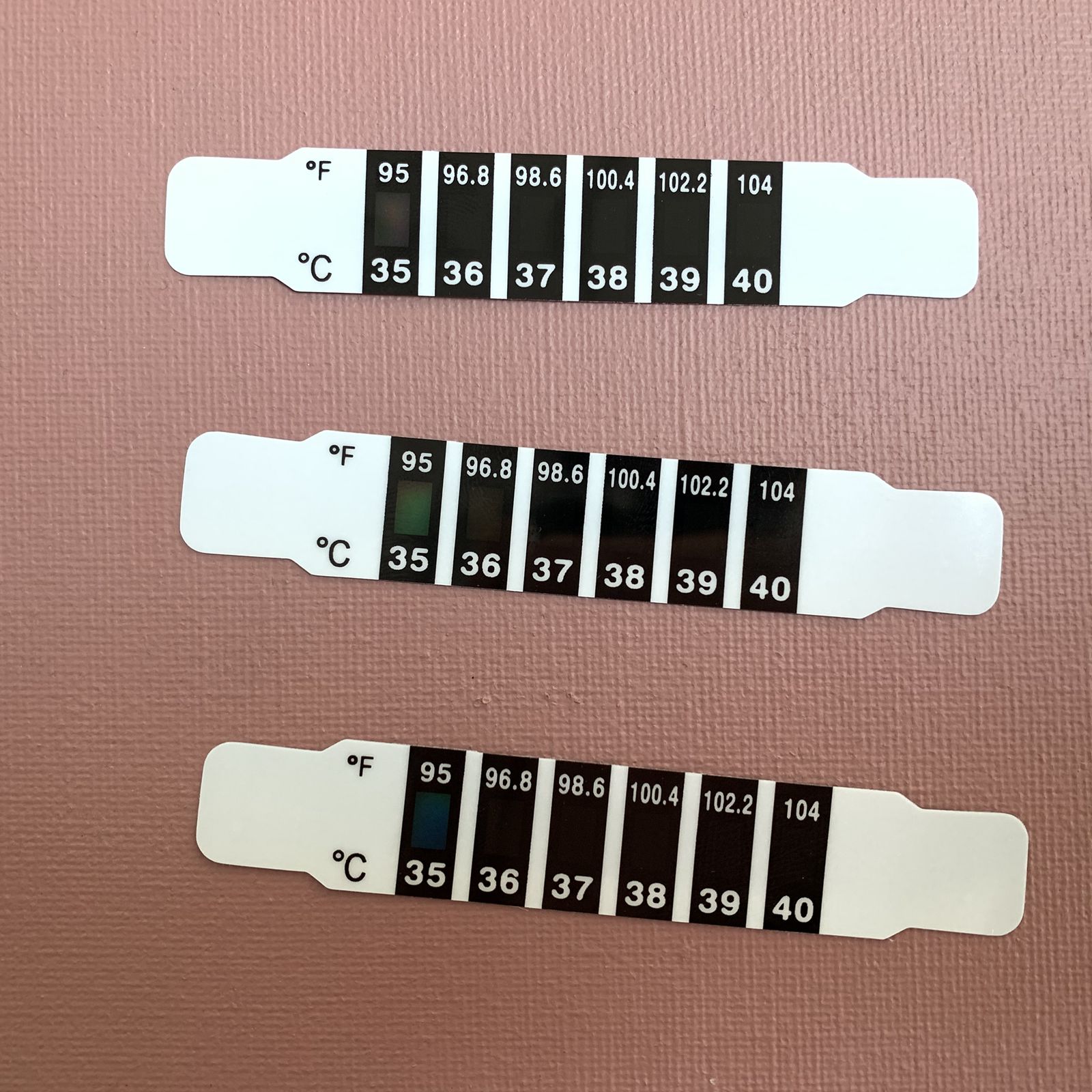 感温贴片额头温度贴体温检测 液晶变色温度贴 儿童宝宝发烧温度贴