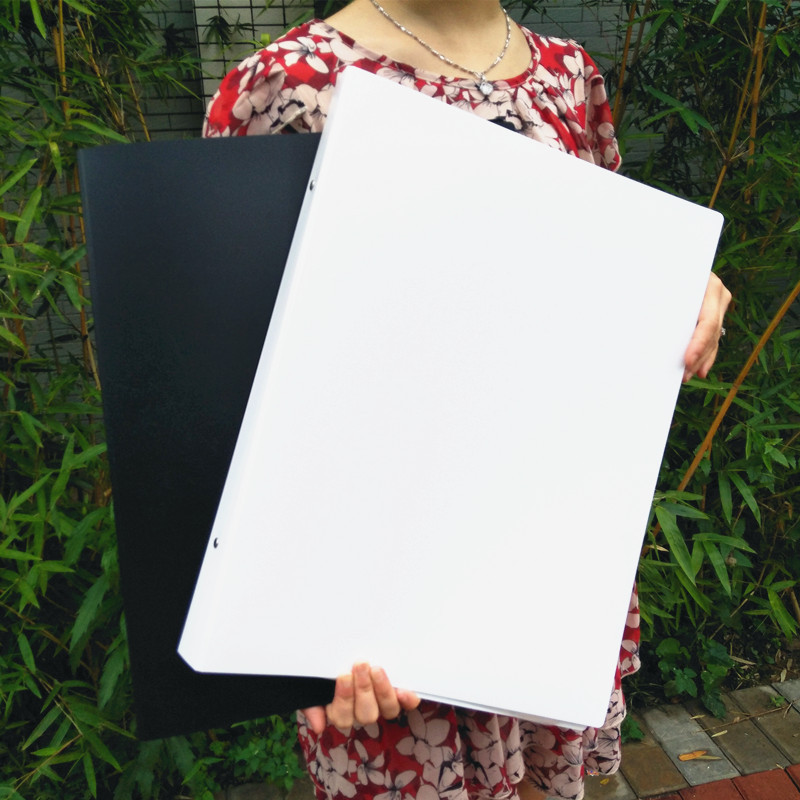 Loose-Leaf Folder A3 Binder 4-Hole Large Size 8K Sketch Book Student Art Drawing Folder Multi-Layer Insert Bag