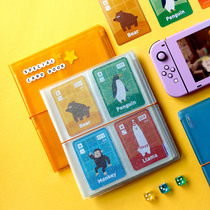 Korean jamstudio colorful transparent strap game card collection card album Polaroid photo album sticker storage album
