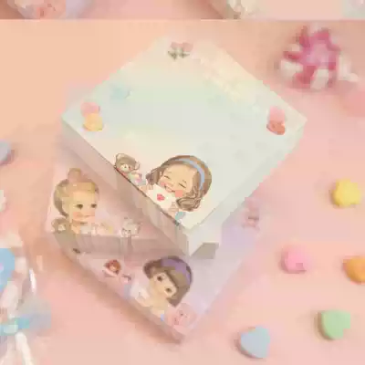 Korean stationery afrocat cute doll paper brick Post-It note note reminder memo 200