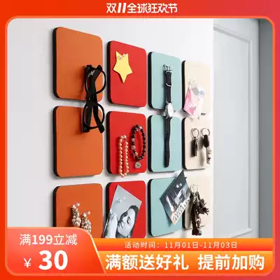South Korea imported thehaki minimalist INS geometric figures felt wall stickers multi-purpose home decorative panels with pin pins