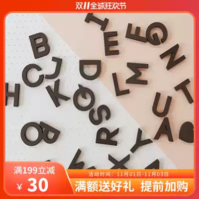 Korean SUATELIER Creative Case English Letter Stereo DIY Wall Sticker Room Home Gift Decoration Sticker
