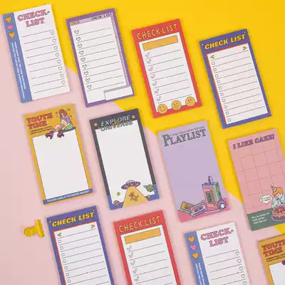 South Korea ardium hipster cute ins Post-it notes this schedule memo hand tear notes 100