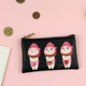 Hàn Quốc Chính hãng Jetoy Sáng tạo Phim hoạt hình dễ thương Mèo Phụ nữ Túi PU Thẻ Coin Purse Túi thuốc nhỏ Tai nghe Dây Gói