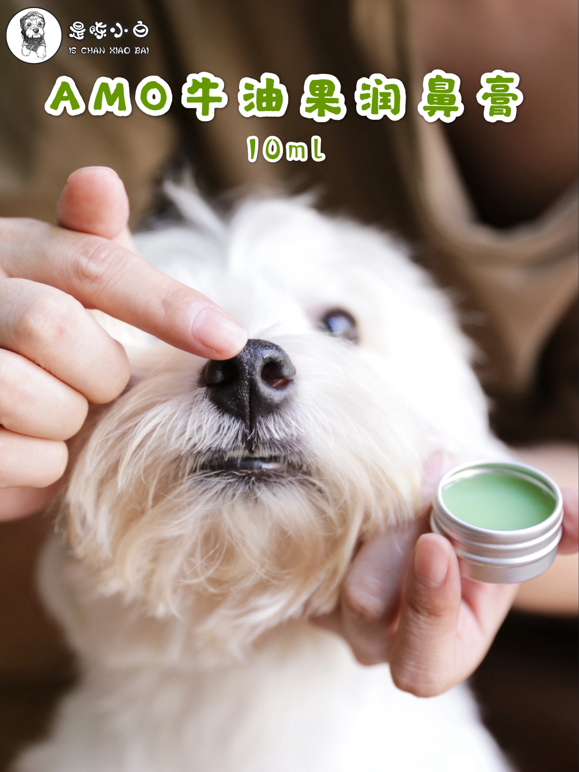 AMOPETRIC Avocado Nose Cream Nose Itching Dry Crack Peeling Bleeding Skin Care Dogs and Cats Universal 10ML