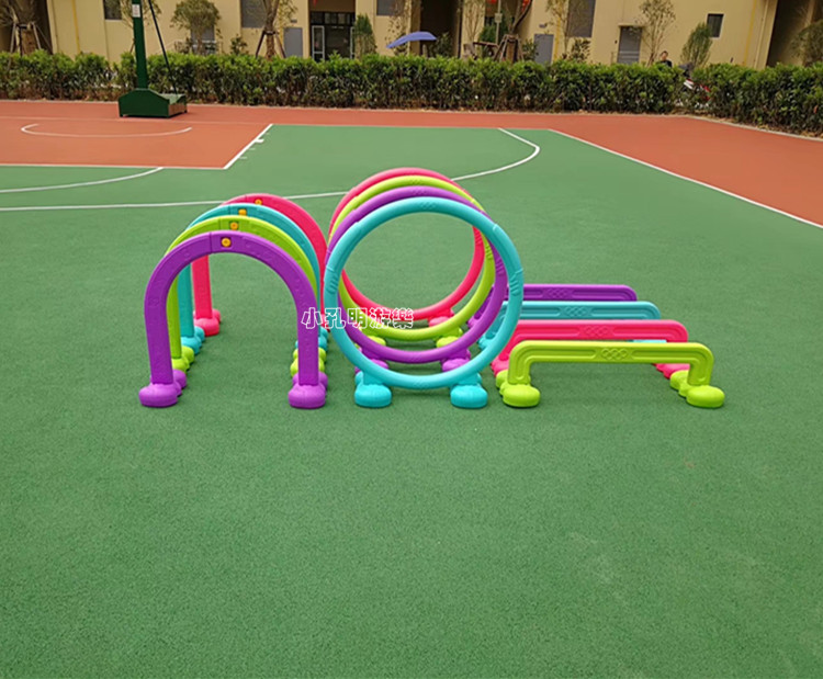 Kindergarten drill ring cross-bar drill hole indoor toy children crawling tunnel drilling cave plastic outdoor game