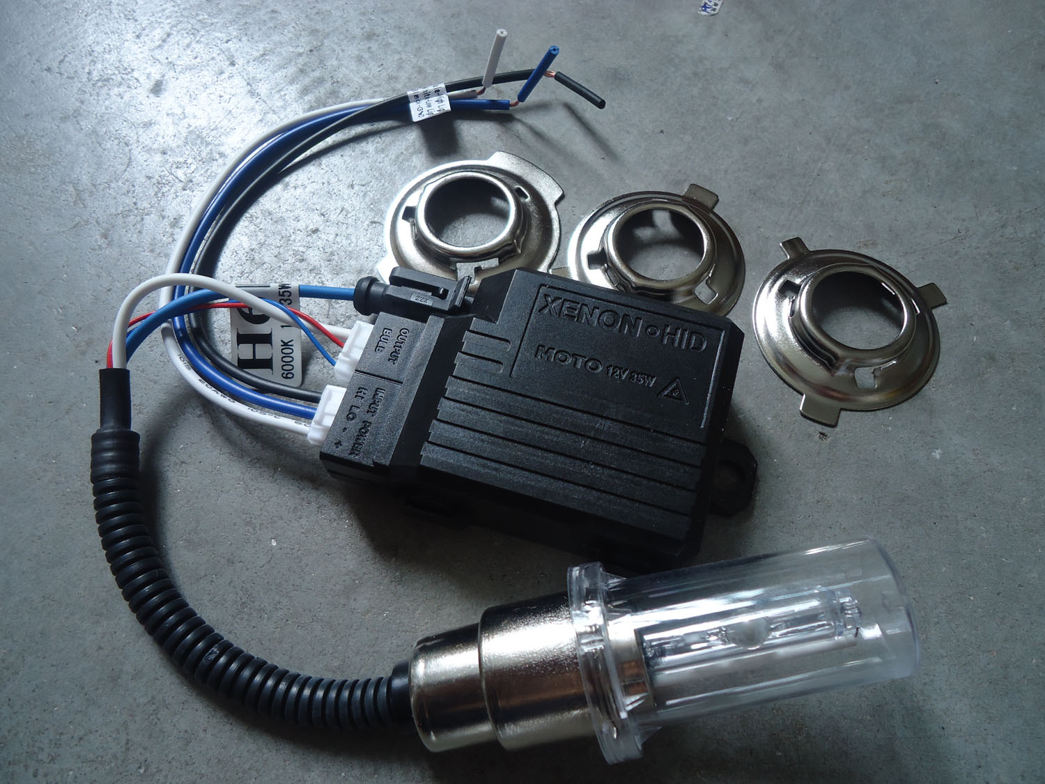 Xe máy siêu sáng Xenon đèn pha H6 đèn pha góc xoay với ánh sáng xa và gần Đèn Xenon sửa đổi phụ kiện bảo hành 12 tháng đèn pha xe máy vision