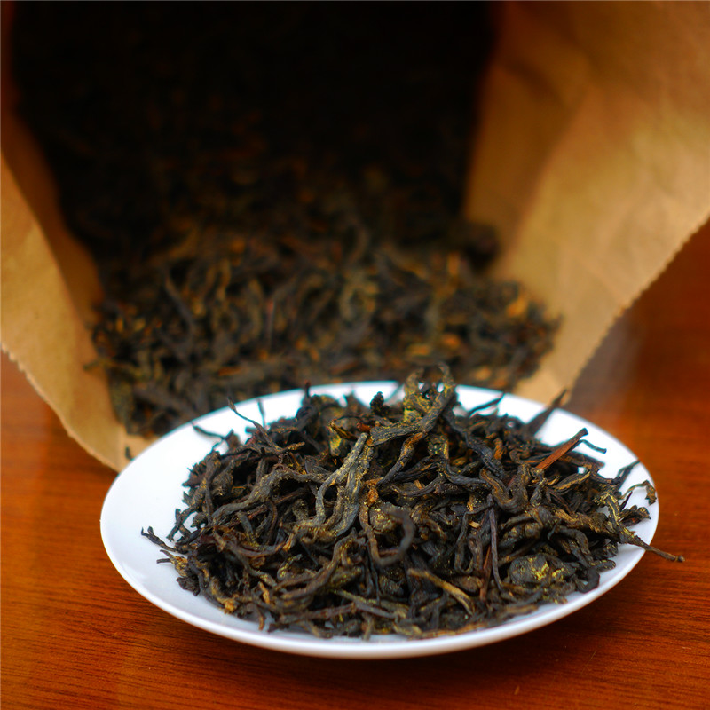 Special Class Golden Flowers Fragrant Six Burqa Tea Mellow Back Ganter Grade Loose Tea Fermented Tea Root Six Years Aging Black Tea 500 gr
