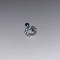 Маленькая розовая кость для уха, цельный гвоздь