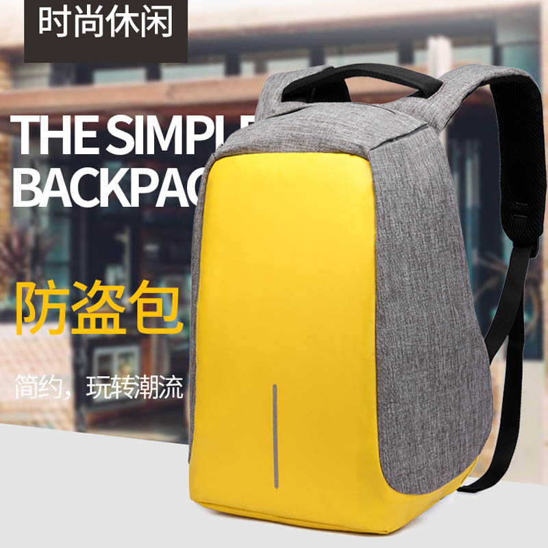 ozuko new Oxford cloth backpack fashion casual computer backpack male creative usb charging anti-theft backpack