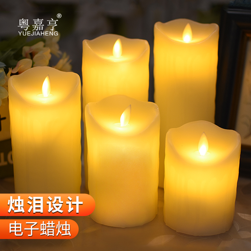 LED tears remote control electronic candle light candlelight dinner Birthday hotel decoration creative romantic wedding guide