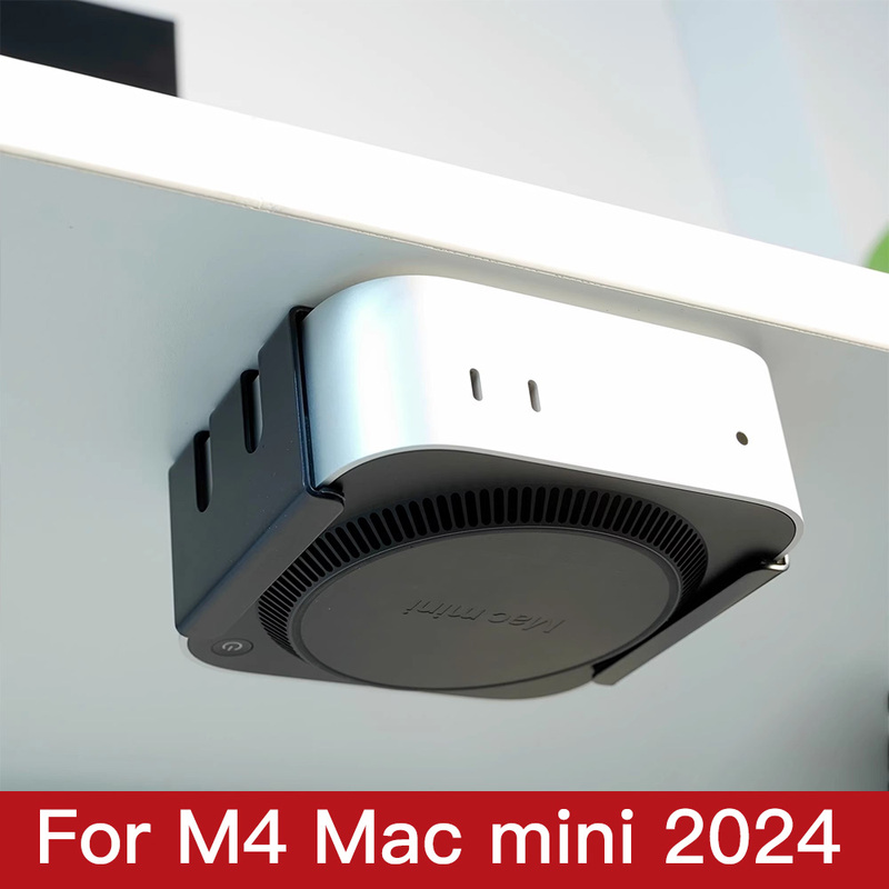 Suitable for Apple M4 M4Pro Mac Mini 2024 Under-Desk Stand Host Cooling Desktop Base Monitor
