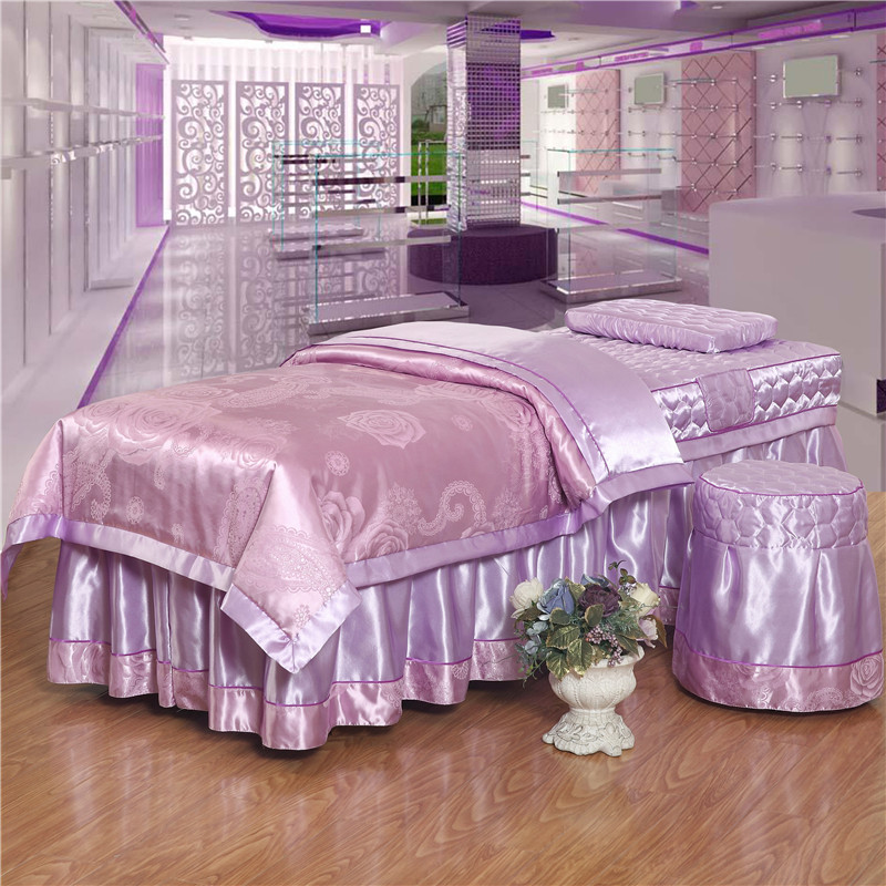 vẻ đẹp cao cấp bedspread denim bông satin bông là trong Tencel denim miễn phí thẩm mỹ viện tùy chỉnh - Trang bị tấm mẫu ga giường spa