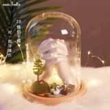 Стеклянная милая памятная маска для рук для влюбленных на день Святого Валентина, подарок на день рождения