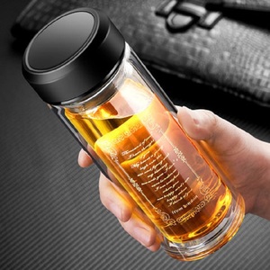 【梦尚】双层隔热便携男女玻璃杯