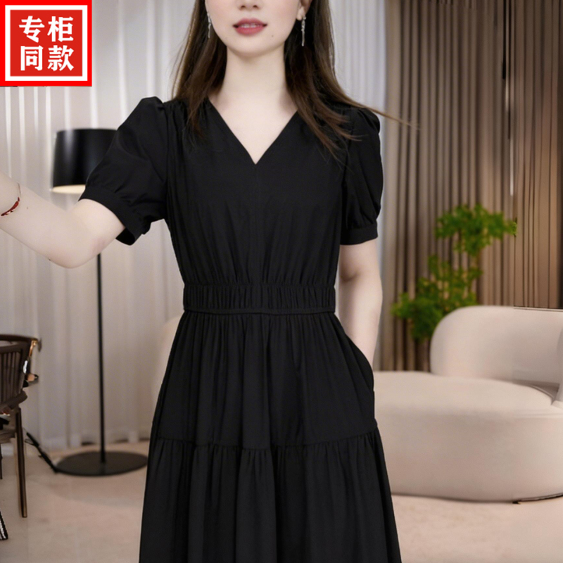 Hangzhou Silk Mulberry Silk Dress for Women, Summer 2026 New Model, High-End, Elegant, Classy, Slimming, Over-The-Knee Dress Hangzhou Silk Mulberry Silk Dress for Women, Summer 2026 New Model, High-End, Elegant, Classy, Slimming, Over-The-Knee Dress