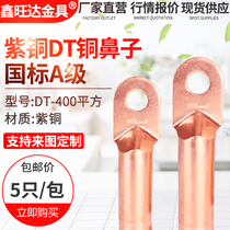 DT copper nose 400 squared cable copper joint copper wire nose copper wire ear copper wiring terminal national scale A level