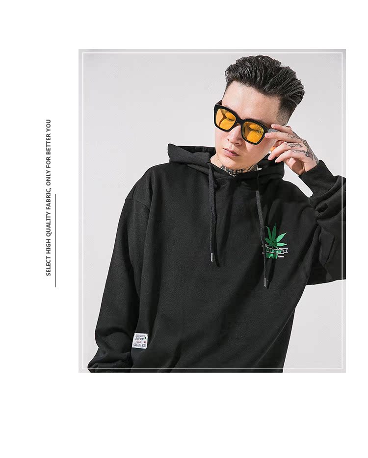 Ẩn trong xu hướng thành phố áo len mới in áo len nam hip-hop hip-hop thanh niên áo khoác đôi thời trang nam