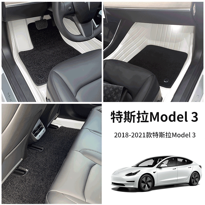 Farian dedicated 22 new Tesla Model3 foot pad Tesla edamame 3 mat full surround 19-21 models