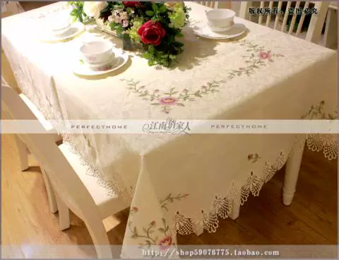 Khăn trải bàn châu Âu vải bàn cà phê vải bàn cờ sân vườn TV tủ vải tròn khăn trải bàn khăn trải bàn ren ghế đệm ghế khăn trải bàn hình vuông