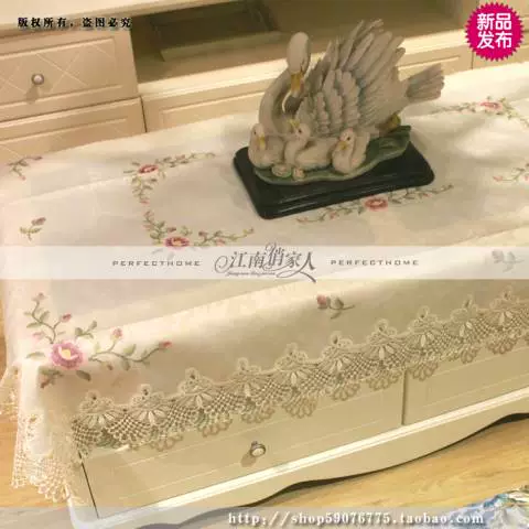 Khăn trải bàn châu Âu vải bàn cà phê vải bàn cờ sân vườn TV tủ vải tròn khăn trải bàn khăn trải bàn ren ghế đệm ghế