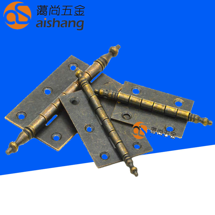 Green bronze retro 2 5 inch 1 5mm thick antique cabinet door neoclassical European hinge furniture hardware hinge hinge