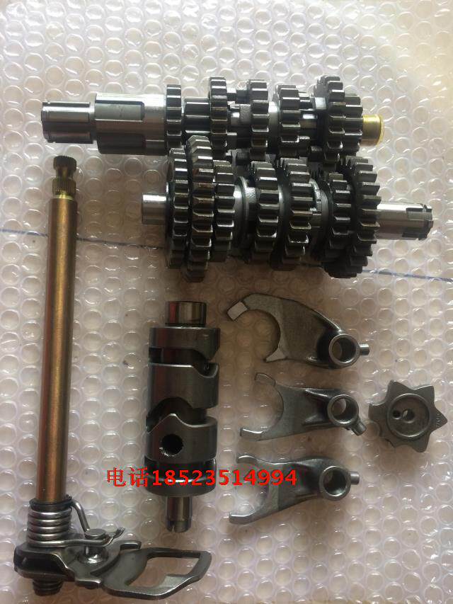 FXD125 Taiwan Wildwolf 125 Engine Upgrade 6 Stall Main Vice Shaft Gear Kit Longxin 6 Stall Main Vice Shaft
