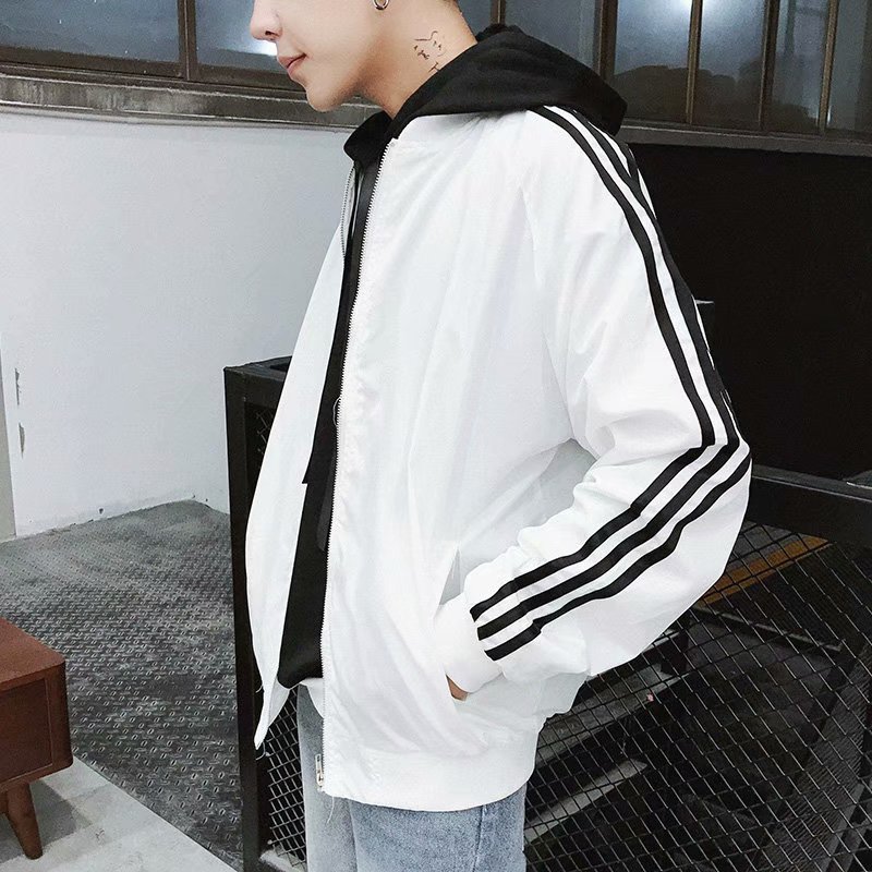 2020 mùa xuân và mùa thu làm việc áo khoác nam áo gió nam Ins Tide Jacket Hip-Hop Loose Thể thao Sinh viên lớp quần áo