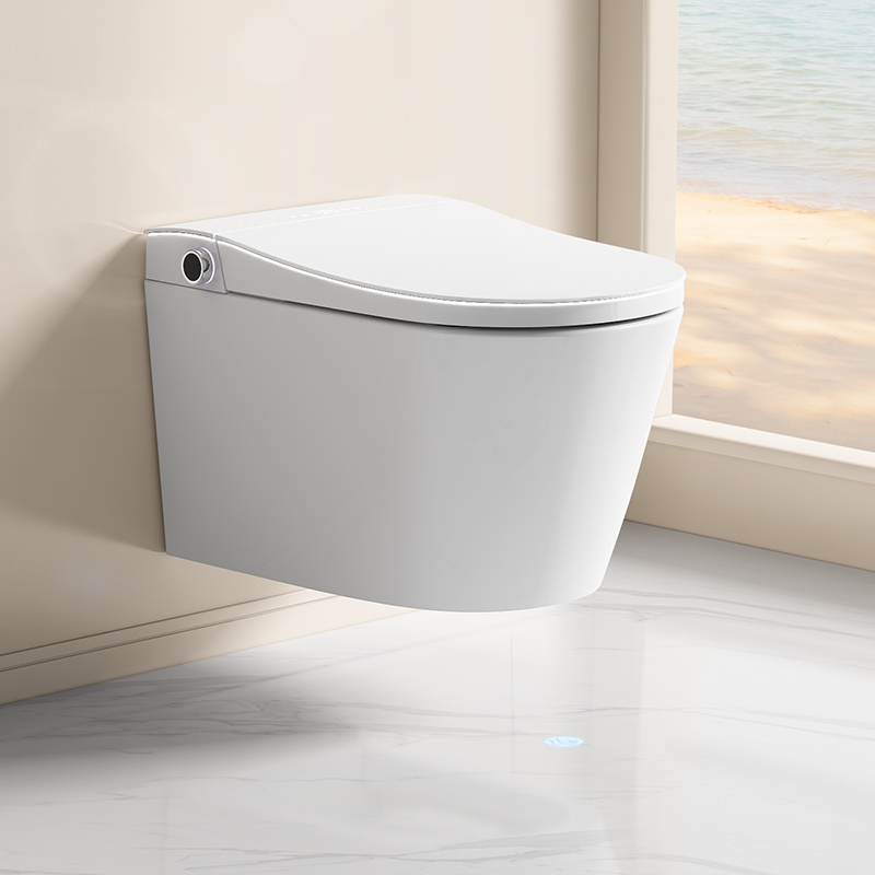 Chigo Wall-Mounted Smart Toilet, Fully Automatic, Wall-Hung, Siphon Type, Built-In Foam Shield Nozzle, Detachable Chigo Wall-Mounted Smart Toilet, Fully Automatic, Wall-Hung, Siphon Type, Built-In Foam Shield Nozzle, Detachable