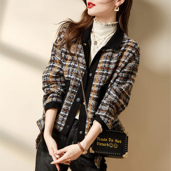 Clearance picks up leaks. First-line big-name counter shopping malls withdraw women's clothing autumn and winter small fragrance temperament short woolen coat for women