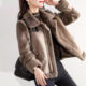 Clearance pick-up leaks first-line big-name counters withdraw women's clothing imitation fur integrated temperament comfortable all-match warm jacket for women