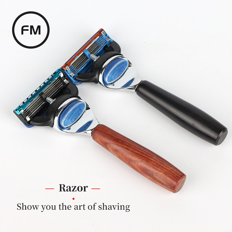 High-end German Quality Men's Razor Manual Retro Ebony Razor Vintage Mini Travel Razor Scraper