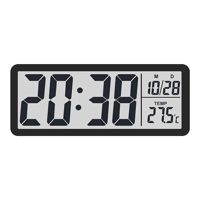 Wall mute digital watch, battery, wide screen