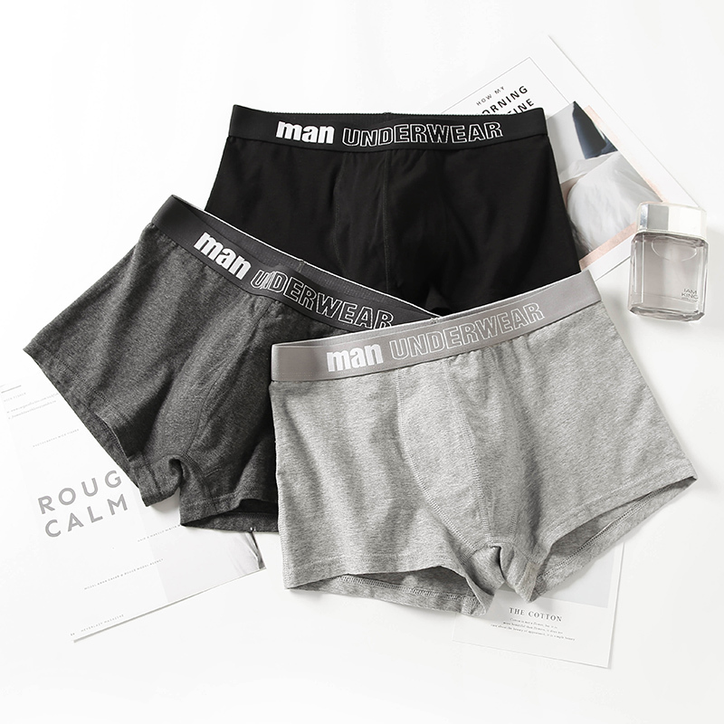 S Size Slim Fit Small Size Pure Cotton Boxer Briefs for Men, m Size Ultra Small Tight-Fitting New Style Wide Edge Flat Shorts